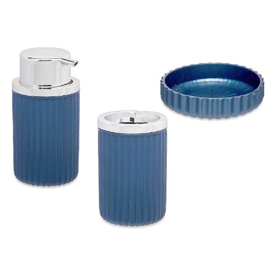 Conjunto de Banho 3 Dele Blå Plastik