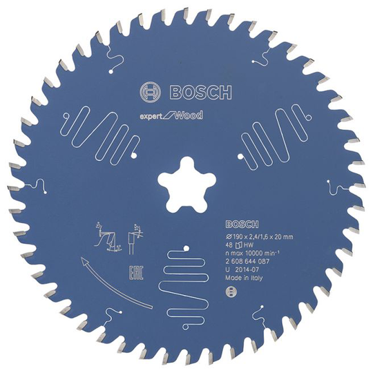 Bosch Rundsavsklinge 190xfastfixx2,4mm 48t Exp Wood - 2608644087