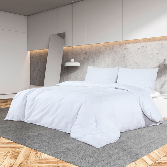 vidaXL sengetøj 260x220 cm let mikrofiberstof hvid