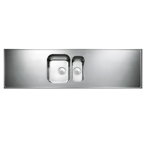 Intra Atlantic G20-P stålbord med vask 200x60 cm, rustfrit stål