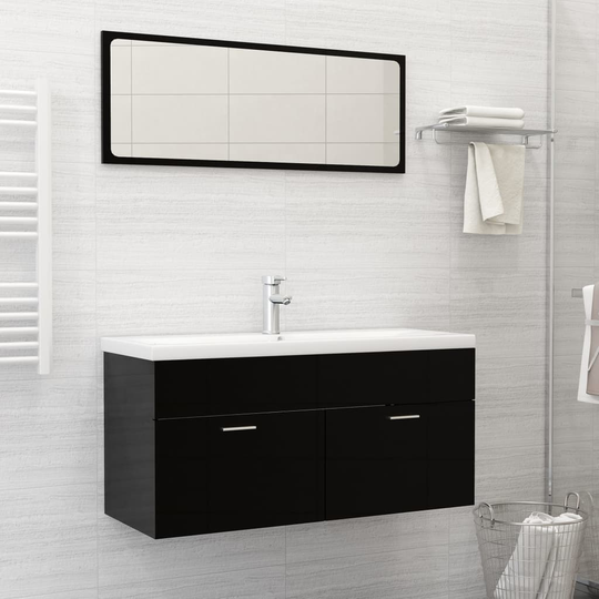 vidaXL indbygget håndvask med hane 101x39x18 cm keramisk hvid