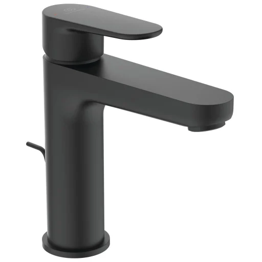 Ideal Standard Cerafine O h120 håndvaskarmatur m/træk-op bundventil, mat sort