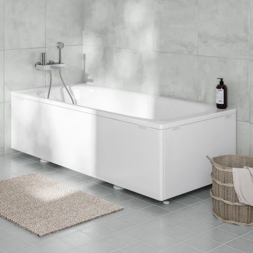 Ifö Caribia BK13 Badekar t/Front/Gavl el. Indmuring 130x70 cm