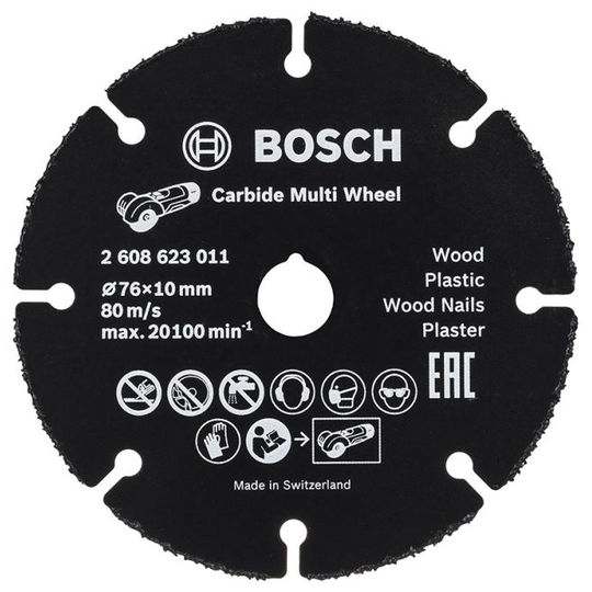 Bosch Skæreskive Multiwheel Hm 76x10mm Gws10,8 - 2608623011