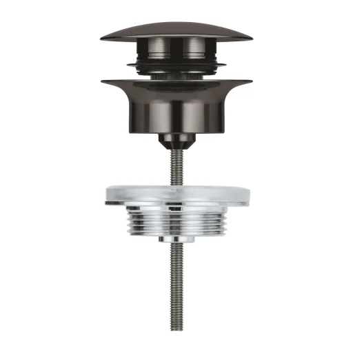 Grohe push-open bundventil 1 1/4", poleret hard graphite