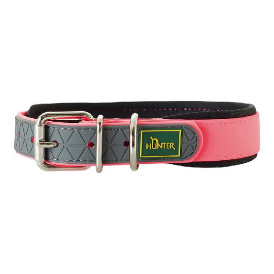 Hundehalsbånd Hunter Convenience Comfort Pink (22-30 cm)