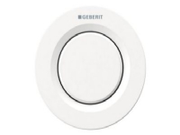 Geberit fjernb.Omega01 Hvid in - Pneumatisk, t/enkeltskyl, indbygget betjening: Alpin-hvid