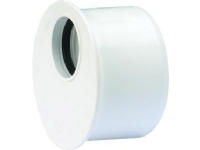 Wavin 75 x 50 mm Wafix PP reduktion kort hvid