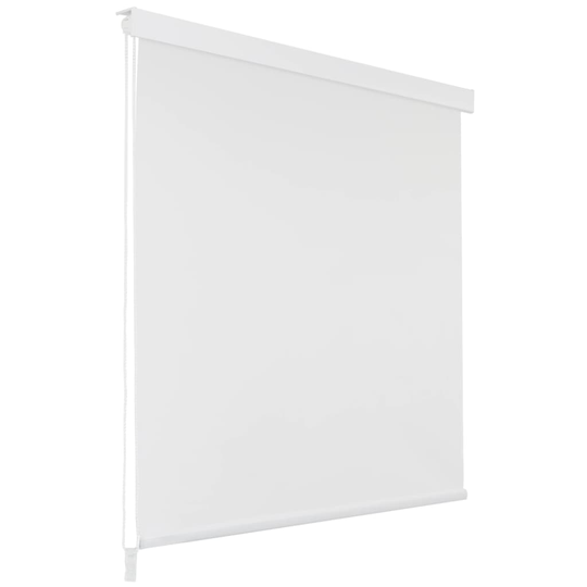 vidaXL rullegardin til brusekabine 100 x 240 cm hvid