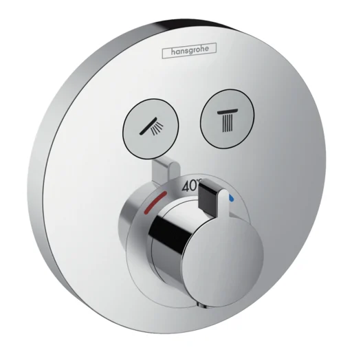 Hansgrohe ShowerSelect S termostat til indbygn. m 2 afspær. til 2 funkt