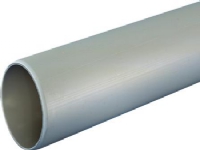 Wafix PP afløbsrør uden muffe 40 x 3000 mm grå