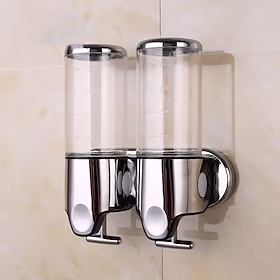 sæbedispenser vægmonteret badeværelse brusepumpe dispenser til shower gel shampoo sæbe(2500ml)