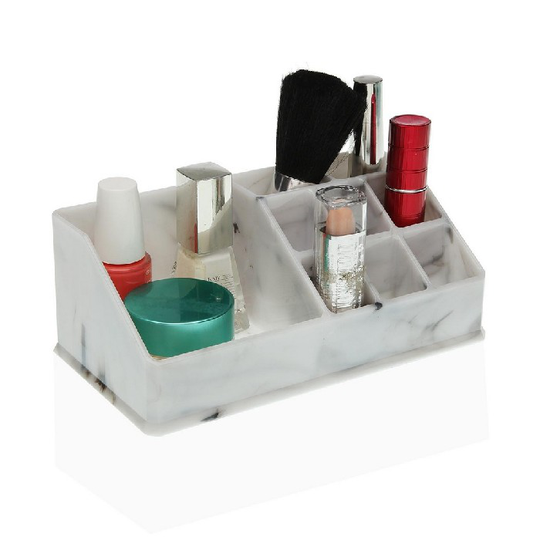Makeup organisatoren Versa Marmor polystyren (9,3 x 6,7 x 17 cm)