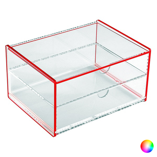 Kasse med rum polypropylen (13 x 9,2 x 17,1 cm)