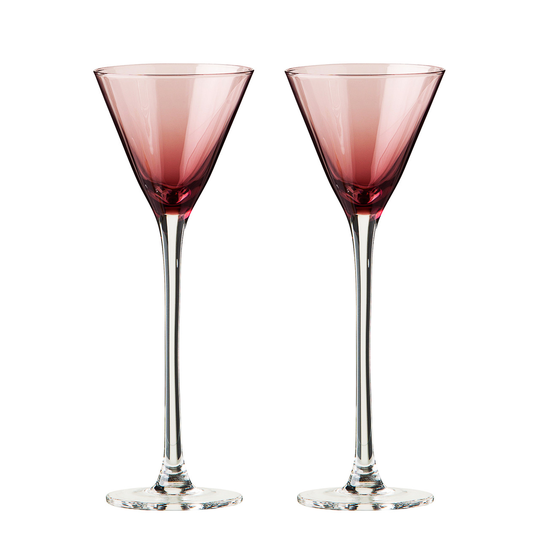 SINNERUP Aperitif glas rød/lilla top 2 stk. (LILLA, ONESIZE)