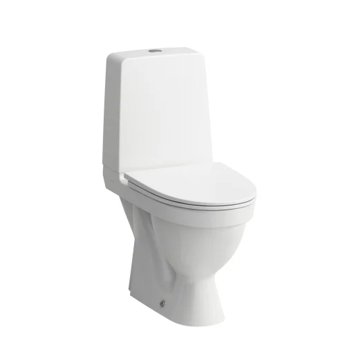 Laufen Kompas toilet, skjult S-lås, skruemontering, hvid