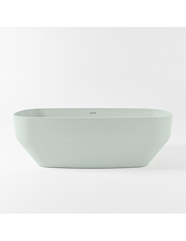 STONE fritstående badekar 170 x 75 cm Solid surface - Svag grøn