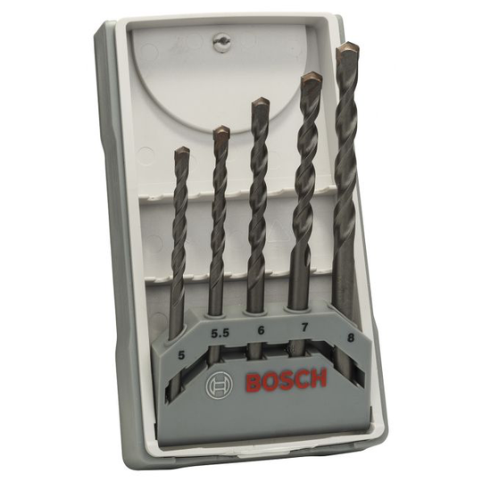 Bosch Betonborsæt Silver 5/5,5/6/7/8 5 Stk - 2607017081
