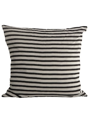 Pudebetræk Stripe 50x50 cm - Sort/Grå
