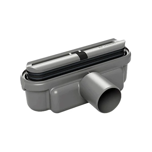 Unidrain udløbshus lav model Ø50 mm m/vandlås - indbygningshøjde 69 mm