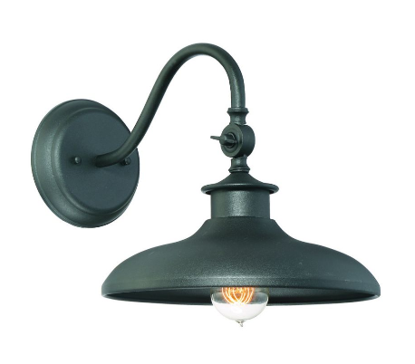 Raliegh 1 Væglampe H28 cm - Sort