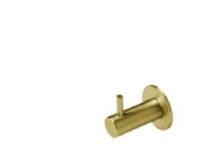Klædekrog Ø14 x 36 mm m/pind, - mm, PVD børstet messing