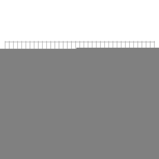 vidaXL havehegnspaneler 2D 2,008x1,03 m 32 m (total længde) sølvfarvet