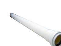 Ht-Pp (Amax Pro) afløbsrør med muffe hvid Ø32 x 1000 mm