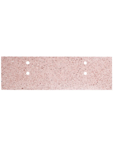 Marcel topplade med afløbshuller 150 x 45 cm terrazzo - Rosa