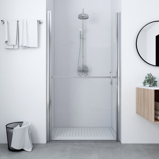 vidaXL brusedør 100x178 cm hærdet glas