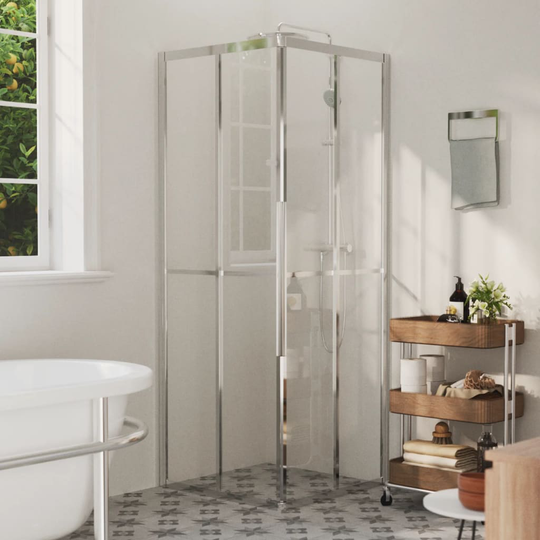 vidaXL brusekabine 80x70x180 cm sikkerhedsglas