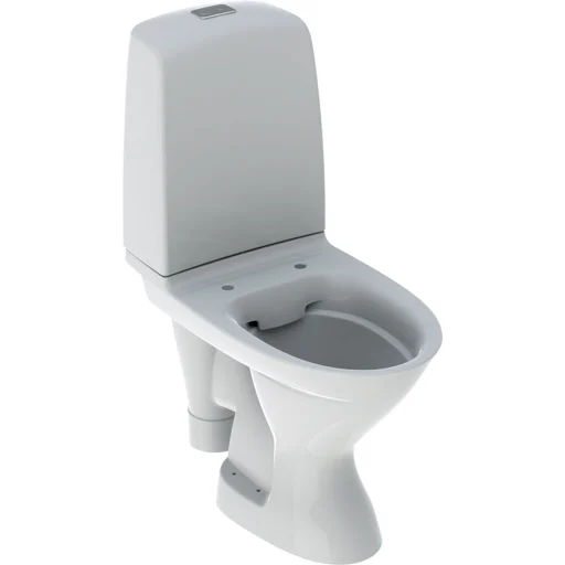 Ifö Spira toilet m/S-lås, Rimfree, hvid