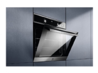 Electrolux SteamCrisp 700 EOC5E70X - Ovn - til indbygning - niche - bredde: 56 cm - dybde: 55 cm - højde: 57.8 cm - med selv-rengøring - Klasse A - rustfrit stål