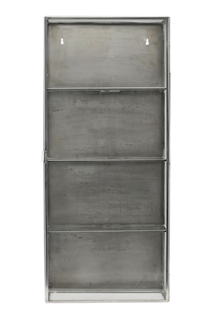 Kabinet 80z35z15 cm - Glas/stål