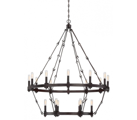 Adria 18 Lysekrone Ø98 cm - Antik bronze