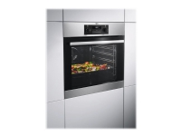 AEG SurroundCook MaxiKlasse BEB331010M - Ovn - til indbygning - niche - bredde: 56 cm - dybde: 55 cm - højde: 59 cm - med selv-rengøring - Klasse A - rustfrit stål