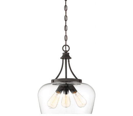 Octave 3 Loftlampe Ø38 cm - Antik bronze/Klar