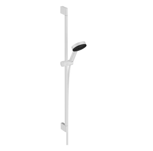 Hansgrohe Pulsify Select S brusersæt 105 3jet Relaxation EcoSmart, 90 cm, mat hvid