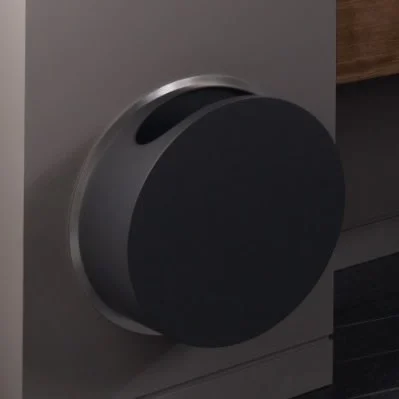Vola RS3 Affaldsbeholder Ø380 mm, Sort/Krom