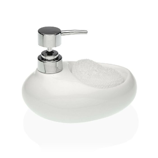 Sæbedispenser Versa Hvid Svamp Keramik (16,5 x 16 x 10,5 cm)