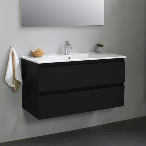 Sanibell Online møbelpakke 100x46 cm, usamlet, mat sort