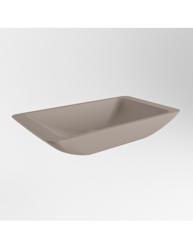TOPI håndvask 59,5 x 34,5 cm Solid surface - Røg