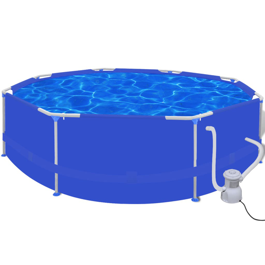 vidaXL swimmingpool med filterpumpe 300 cm rund 1135 l/t.