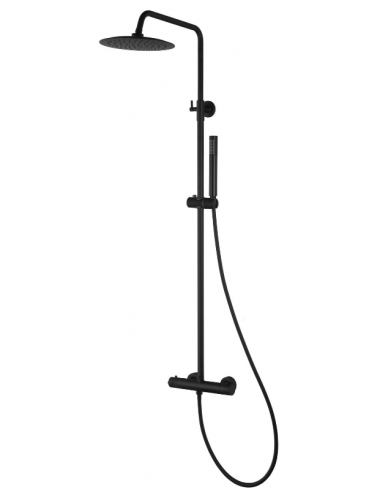 LUGO brusesæt m/termostat H108 - 173 cm - Mat sort