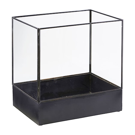 Display box, Plant, Sort antik ,l: 21 cm, w: 30 cm, h: 30 cm