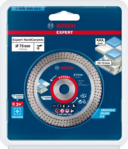 Bosch diamantskæreskive Hard Ceramic, Ø76/10 mm