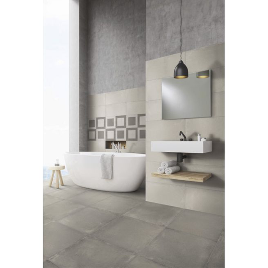 Kaleido Concrete Greige Sokkelkant - 7,5x60 flise