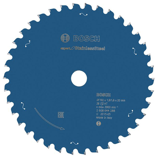 Bosch Rundsavsklinge 192x20mm 38t Exp Stainless - 2608644288