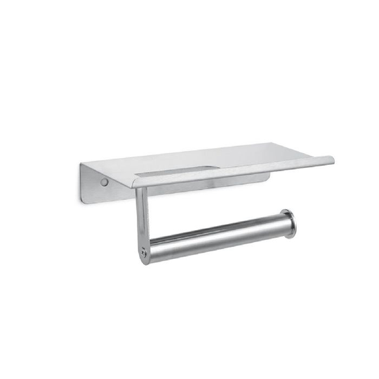 Toiletpapirholder DKD Home Decor Sølvfarvet Rustfrit stål
