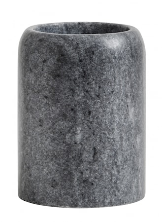 Tandbørstekrus Sort/Grå Marmor